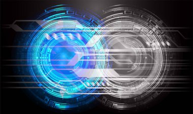 göz siber devre gelecekteki teknoloji konsepti