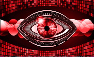 göz siber devre gelecekteki teknoloji konsepti