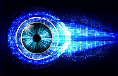 göz siber devre gelecekteki teknoloji konsepti