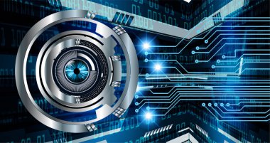 göz siber devre gelecekteki teknoloji konsepti