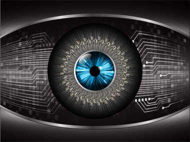 göz siber devre gelecekteki teknoloji konsepti