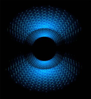 Geometrik şekilli ve daireli soyut arkaplan