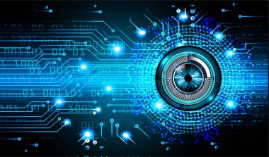 Sanal teknoloji arkaplanı devresi