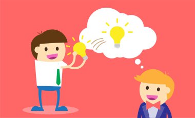 İş adamı ve işkadını büroda.