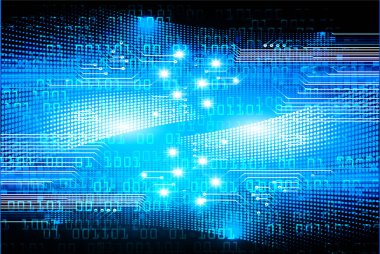 Dolabı olan arka plan vektör illüstrasyonu, dijital güvenlik kavramı