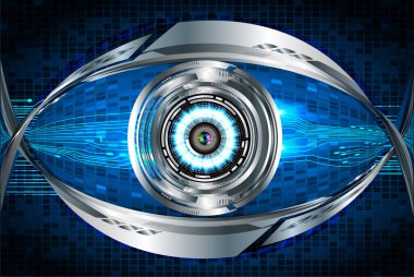 göz siber devre gelecekteki teknoloji konsepti