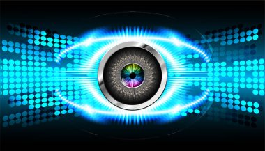 göz siber devre gelecekteki teknoloji konsepti