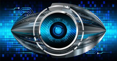 göz siber devre gelecekteki teknoloji konsepti