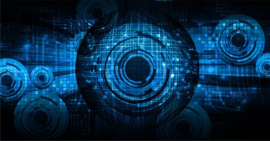 göz siber devre gelecekteki teknoloji konsepti