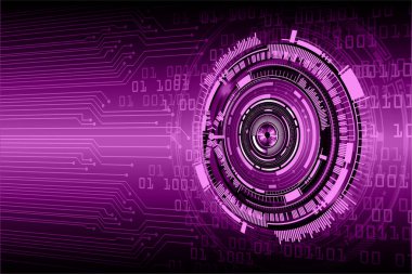 göz siber devre gelecekteki teknoloji konsepti