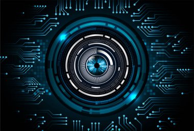 göz siber devre gelecekteki teknoloji konsepti