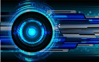 göz siber devre gelecekteki teknoloji konsepti