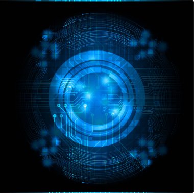 Siber devre gelecekteki teknoloji kavramı