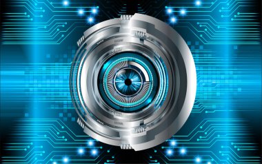 göz siber devre gelecekteki teknoloji konsepti