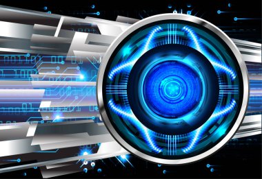 göz siber devre gelecekteki teknoloji konsepti