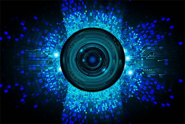 göz siber devre gelecekteki teknoloji konsepti