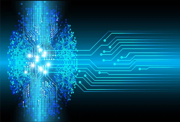 Cyber Circuit Toekomstige Technologie Concept Achtergrond — Stockvector