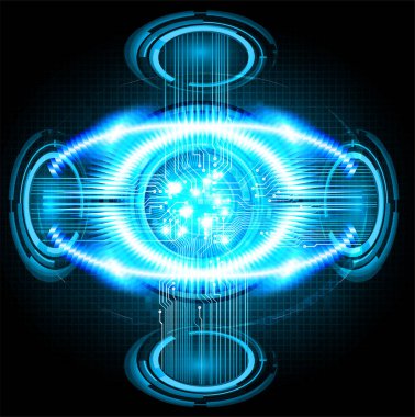 Siber devre gelecekteki teknoloji kavramı