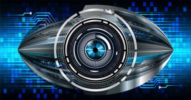 göz siber devre gelecekteki teknoloji konsepti