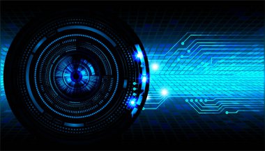 göz siber devre gelecekteki teknoloji konsepti