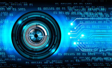 göz siber devre gelecekteki teknoloji konsepti