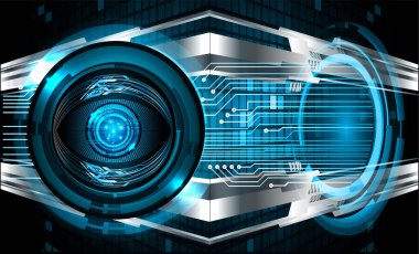 göz siber devre gelecekteki teknoloji konsepti