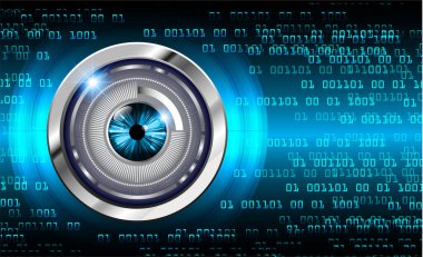 göz siber devre gelecekteki teknoloji konsepti