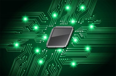 Elektronik mikroçipli devre kartı