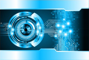 göz siber devre gelecekteki teknoloji konsepti