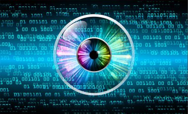 göz siber devre gelecekteki teknoloji konsepti