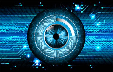 Sanal teknoloji arkaplanı devresi