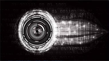 göz siber devre gelecekteki teknoloji konsepti