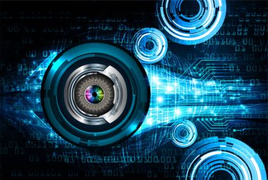 göz siber devre gelecekteki teknoloji konsepti