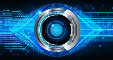 göz siber devre gelecekteki teknoloji konsepti