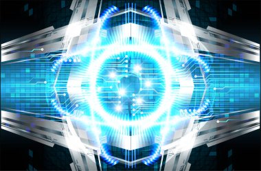 Siber devre gelecekteki teknoloji kavramı