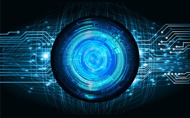 göz siber devre gelecekteki teknoloji konsepti