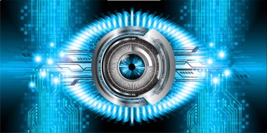 göz siber devre gelecekteki teknoloji konsepti