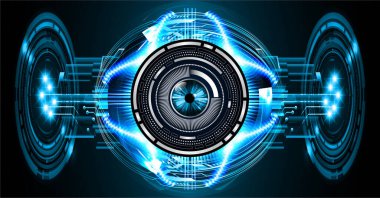 göz siber devre gelecekteki teknoloji konsepti