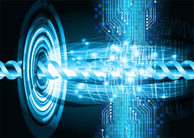 göz siber devre gelecekteki teknoloji konsepti