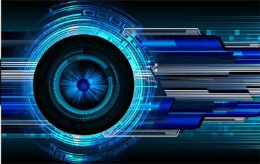 göz siber devre gelecekteki teknoloji konsepti