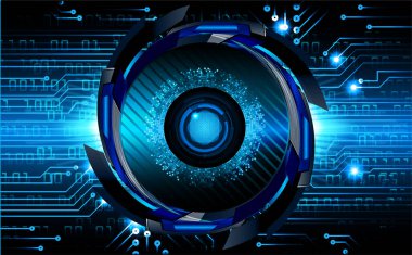 göz siber devre gelecekteki teknoloji konsepti