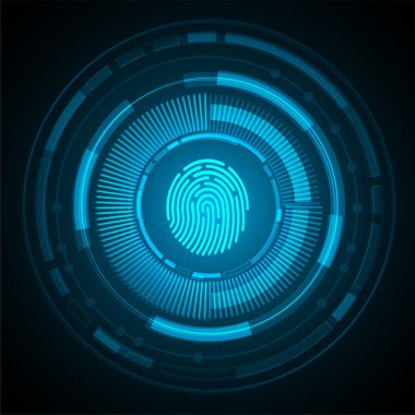 Yuvarlak çizgi elementleriyle soyut teknoloji arka planı. vektör illüstrasyonu