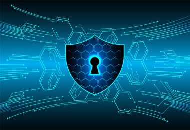 anahtar deliği ile arkaplan illüstrasyonu, dijital güvenlik kavramı