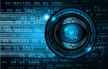 göz siber devre gelecekteki teknoloji konsepti