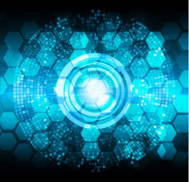 Siber devre gelecekteki teknoloji kavramı