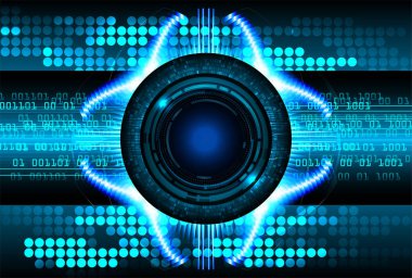 göz siber devre gelecekteki teknoloji konsepti