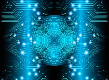 göz siber devre gelecekteki teknoloji konsepti