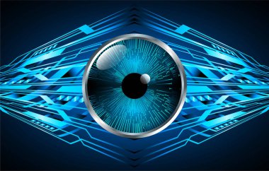 göz siber devre gelecekteki teknoloji konsepti