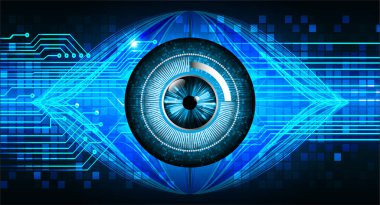 göz siber devre gelecekteki teknoloji konsepti