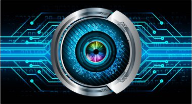 göz siber devre gelecekteki teknoloji konsepti